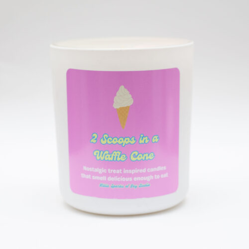 2 Scoops in a Waffle Cone Scented Candle - Image 2