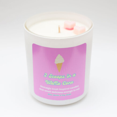 2 Scoops in a Waffle Cone Scented Candle